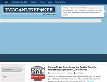 Tablet Screenshot of imaconlinepoker.com